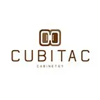 A brown logo of cubitec cabinetry