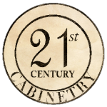 A circular logo with the words " 2 1 st century cabinetry ".